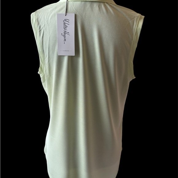 Walter Hagen Women’s Clubhouse Scalloped Polo Golf Shirt Performance Lime L NWT - Picture 3 of 8